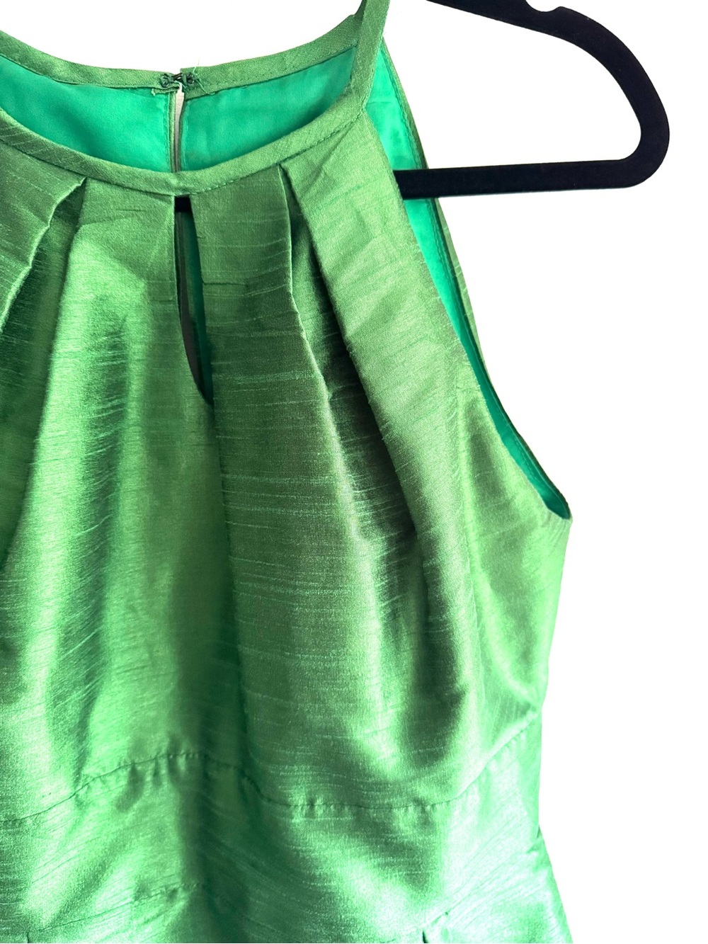 Alfred Sung Women’s' Emerald Green Fit-and-Flare Dress - Picture 4 of 8